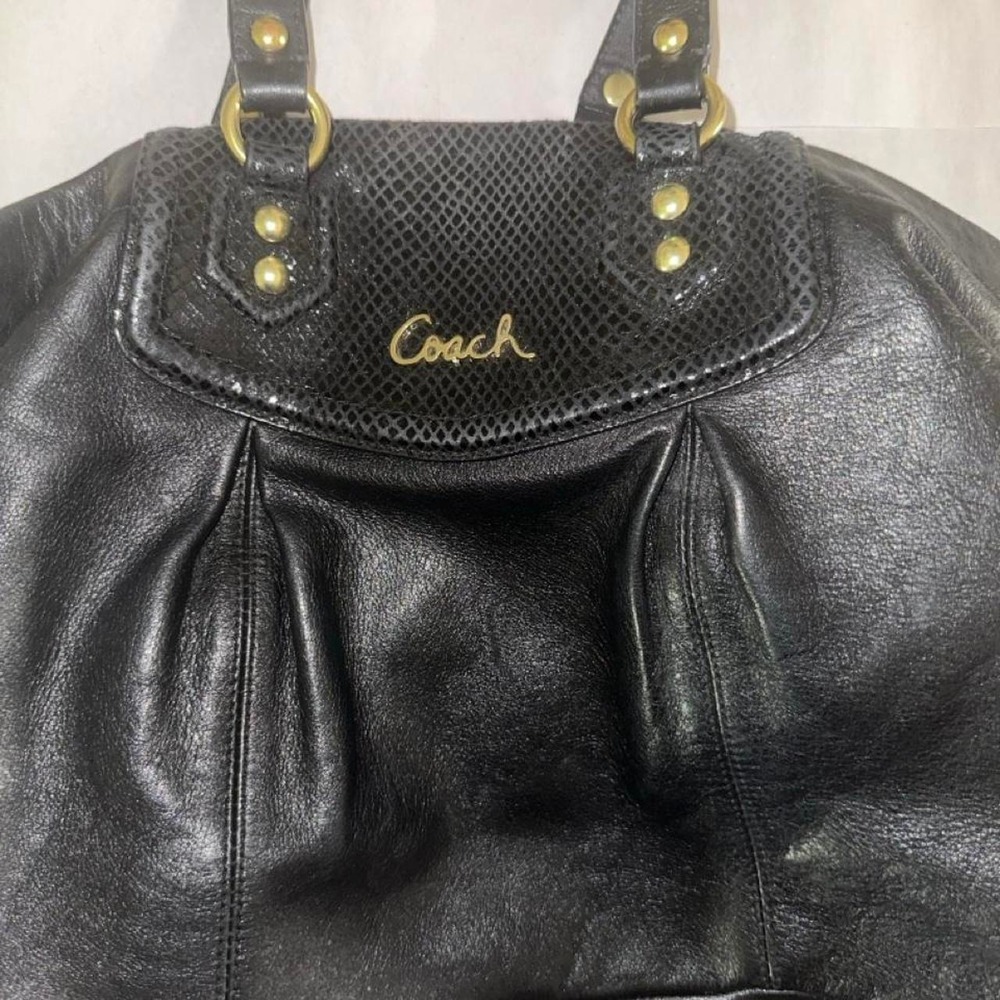 Y2K Vintage Coach Ashley Leather Carryall Bag - Gem